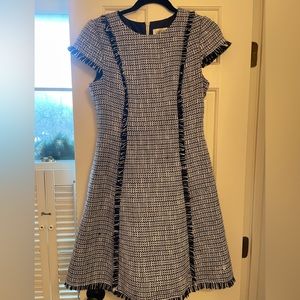 Eliza J Navy Tweed Dress / Size 4
